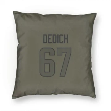 Justin Dedich Los Angeles Rams  Pillow Cover (18 X 18) - Olive