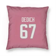 Justin Dedich Los Angeles Rams  Pillow Cover (18 X 18) - Pink