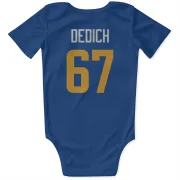 Justin Dedich Los Angeles Rams   Royal  Infant & Newborn Bodysuit - Gold