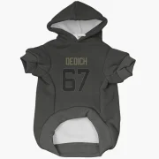 Justin Dedich Los Angeles Rams  Service Dog & Cat Pet Hoodie - Black