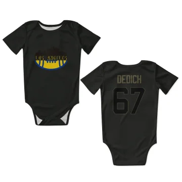 Justin Dedich Los Angeles Rams  Service Infant & Newborn Bodysuit - Black