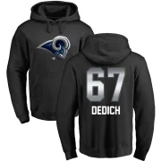 Justin Dedich Men's Los Angeles Rams Midnight Mascot Pullover Hoodie Black