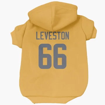 KT Leveston Los Angeles Rams  Dog & Cat Pet Hoodie - Gold