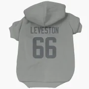 KT Leveston Los Angeles Rams  Dog & Cat Pet Hoodie - Gray