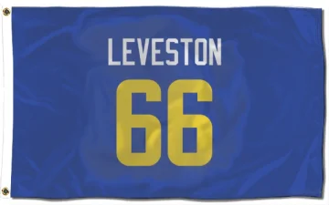 KT Leveston Los Angeles Rams  Flag (3 X 5) - Royal