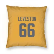 KT Leveston Los Angeles Rams  Pillow Cover (18 X 18) - Gold