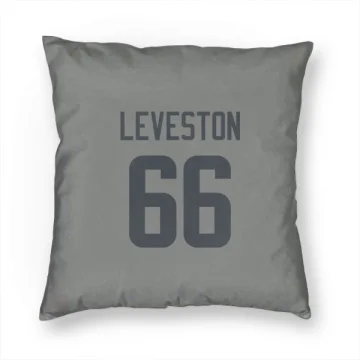 KT Leveston Los Angeles Rams  Pillow Cover (18 X 18) - Gray