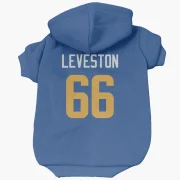 KT Leveston Los Angeles Rams   Royal  Dog & Cat Pet Hoodie - Gold