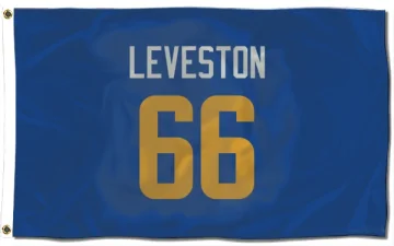 KT Leveston Los Angeles Rams   Royal  Flag (3 X 5) - Gold