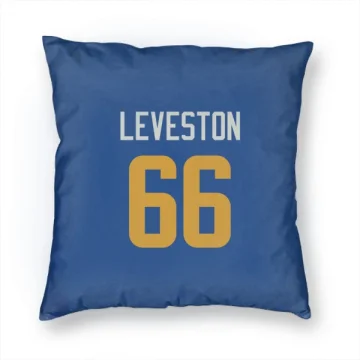 KT Leveston Los Angeles Rams   Royal  Pillow Cover (18 X 18) - Gold