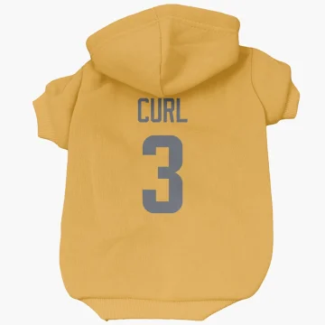 Kamren Curl Los Angeles Rams  Dog & Cat Pet Hoodie - Gold