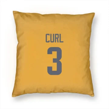 Kamren Curl Los Angeles Rams  Pillow Cover (18 X 18) - Gold