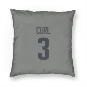 Kamren Curl Los Angeles Rams  Pillow Cover (18 X 18) - Gray