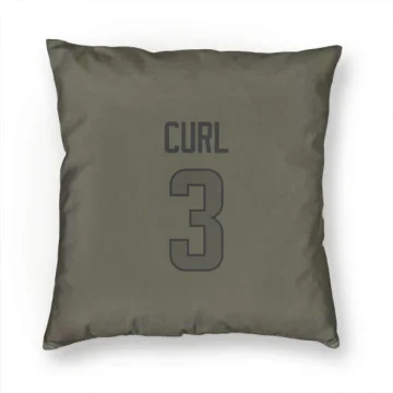 Kamren Curl Los Angeles Rams  Pillow Cover (18 X 18) - Olive