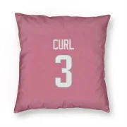 Kamren Curl Los Angeles Rams  Pillow Cover (18 X 18) - Pink