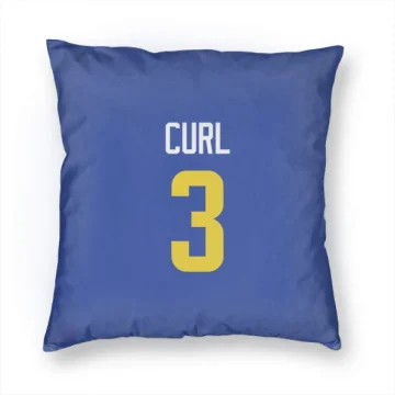 Kamren Curl Los Angeles Rams  Pillow Cover (18 X 18) - Royal