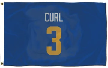 Kamren Curl Los Angeles Rams   Royal  Flag (3 X 5) - Gold