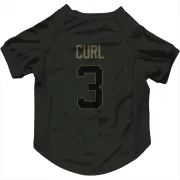 Kamren Curl Los Angeles Rams  Service Dog & Cat Pet Jersey - Black