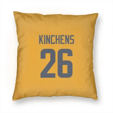 Kamren Kinchens Los Angeles Rams  Pillow Cover (18 X 18) - Gold