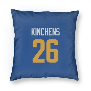 Kamren Kinchens Los Angeles Rams   Royal  Pillow Cover (18 X 18) - Gold