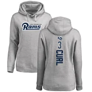 Kamren Curl Women's Los Angeles Rams Pro Line Ash Backer Pullover Hoodie