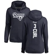 Kamren Curl Women's Los Angeles Rams Pro Line Backer Pullover Hoodie Navy