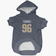 Keir Thomas Los Angeles Rams  Dog & Cat Pet Hoodie - Navy