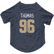 Keir Thomas Los Angeles Rams  Dog & Cat Pet Jersey - Navy