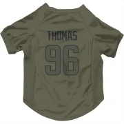 Keir Thomas Los Angeles Rams  Dog & Cat Pet Jersey - Olive