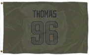 Keir Thomas Los Angeles Rams  Flag (3 X 5) - Olive