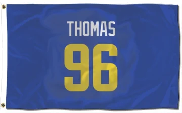 Keir Thomas Los Angeles Rams  Flag (3 X 5) - Royal