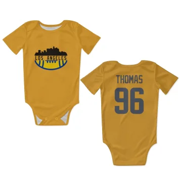 Keir Thomas Los Angeles Rams  Infant & Newborn Bodysuit  - Gold