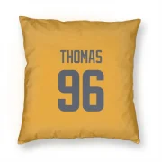 Keir Thomas Los Angeles Rams  Pillow Cover (18 X 18) - Gold