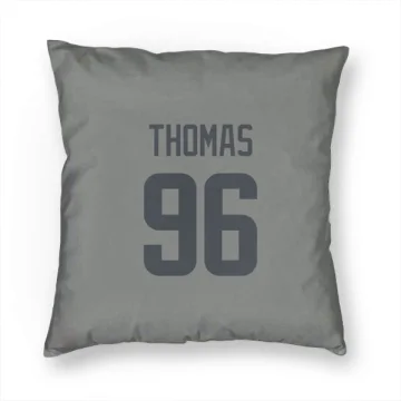 Keir Thomas Los Angeles Rams  Pillow Cover (18 X 18) - Gray