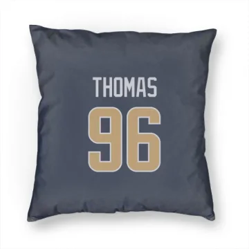 Keir Thomas Los Angeles Rams  Pillow Cover (18 X 18) - Navy