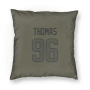 Keir Thomas Los Angeles Rams  Pillow Cover (18 X 18) - Olive