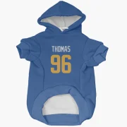 Keir Thomas Los Angeles Rams   Royal  Dog & Cat Pet Hoodie - Gold