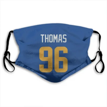 Keir Thomas Los Angeles Rams   Royal  Face Mask - Gold