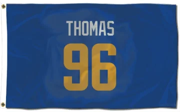 Keir Thomas Los Angeles Rams   Royal  Flag (3 X 5) - Gold