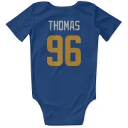 Keir Thomas Los Angeles Rams   Royal  Infant & Newborn Bodysuit  - Gold