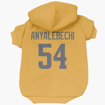 Kelechi Anyalebechi Los Angeles Rams  Dog & Cat Pet Hoodie - Gold