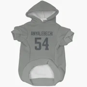 Kelechi Anyalebechi Los Angeles Rams  Dog & Cat Pet Hoodie - Gray