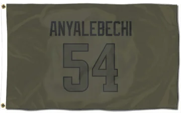 Kelechi Anyalebechi Los Angeles Rams  Flag (3 X 5) - Olive