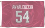 Kelechi Anyalebechi Los Angeles Rams  Flag (3 X 5) - Pink