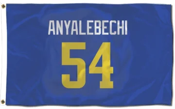 Kelechi Anyalebechi Los Angeles Rams  Flag (3 X 5) - Royal