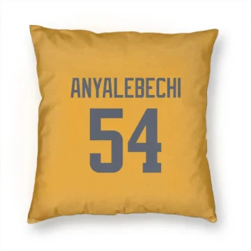 Kelechi Anyalebechi Los Angeles Rams  Pillow Cover (18 X 18) - Gold