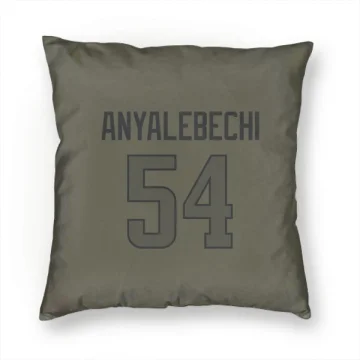 Kelechi Anyalebechi Los Angeles Rams  Pillow Cover (18 X 18) - Olive