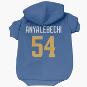 Kelechi Anyalebechi Los Angeles Rams   Royal  Dog & Cat Pet Hoodie - Gold