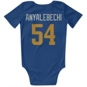 Kelechi Anyalebechi Los Angeles Rams   Royal  Infant & Newborn Bodysuit - Gold