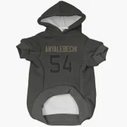 Kelechi Anyalebechi Los Angeles Rams  Service Dog & Cat Pet Hoodie - Black